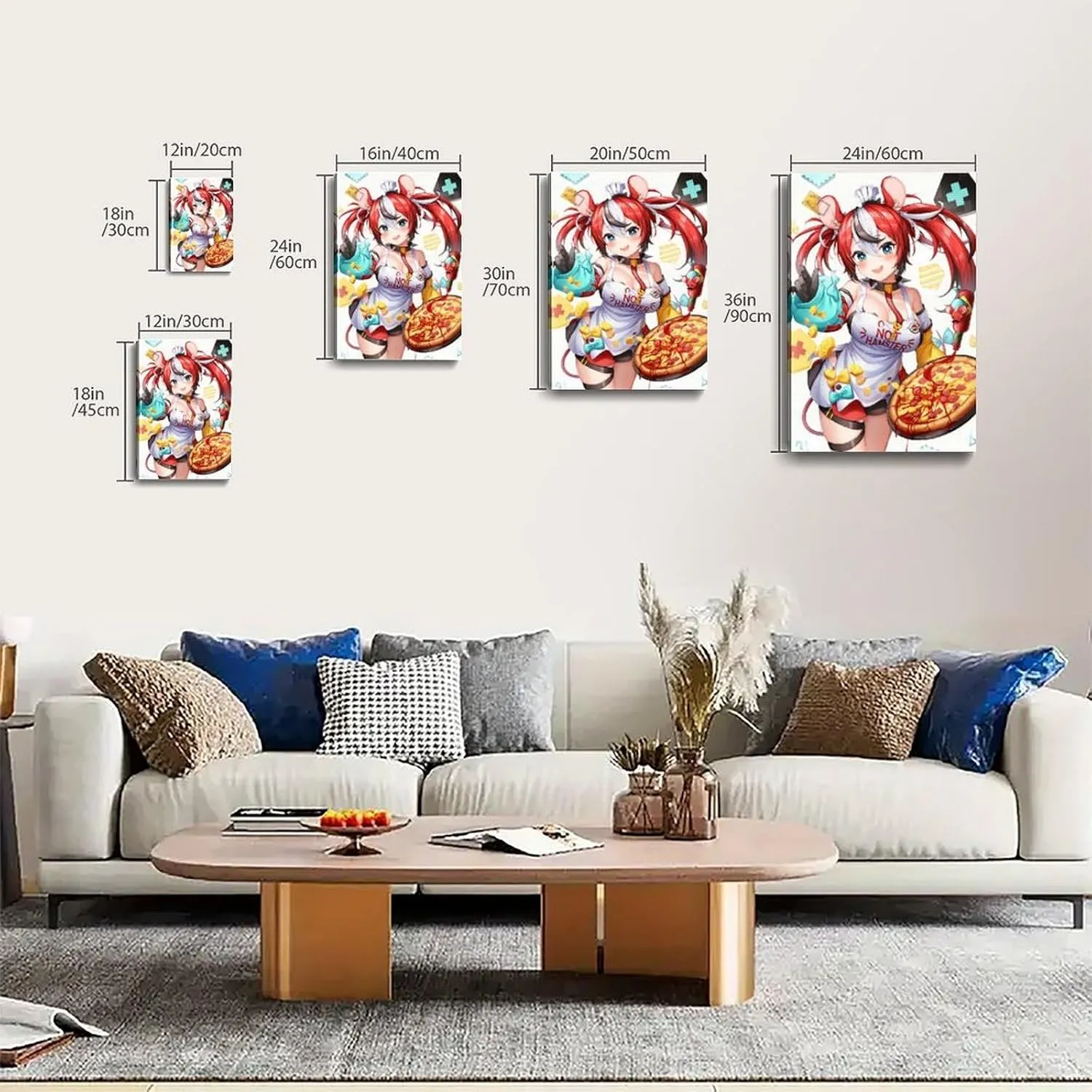 Hakos Baelz 6 Poster Cover Posters for Bedroom Wall Art Canvas 20x30inch(50x75cm) Frame-hakos Baelz 6