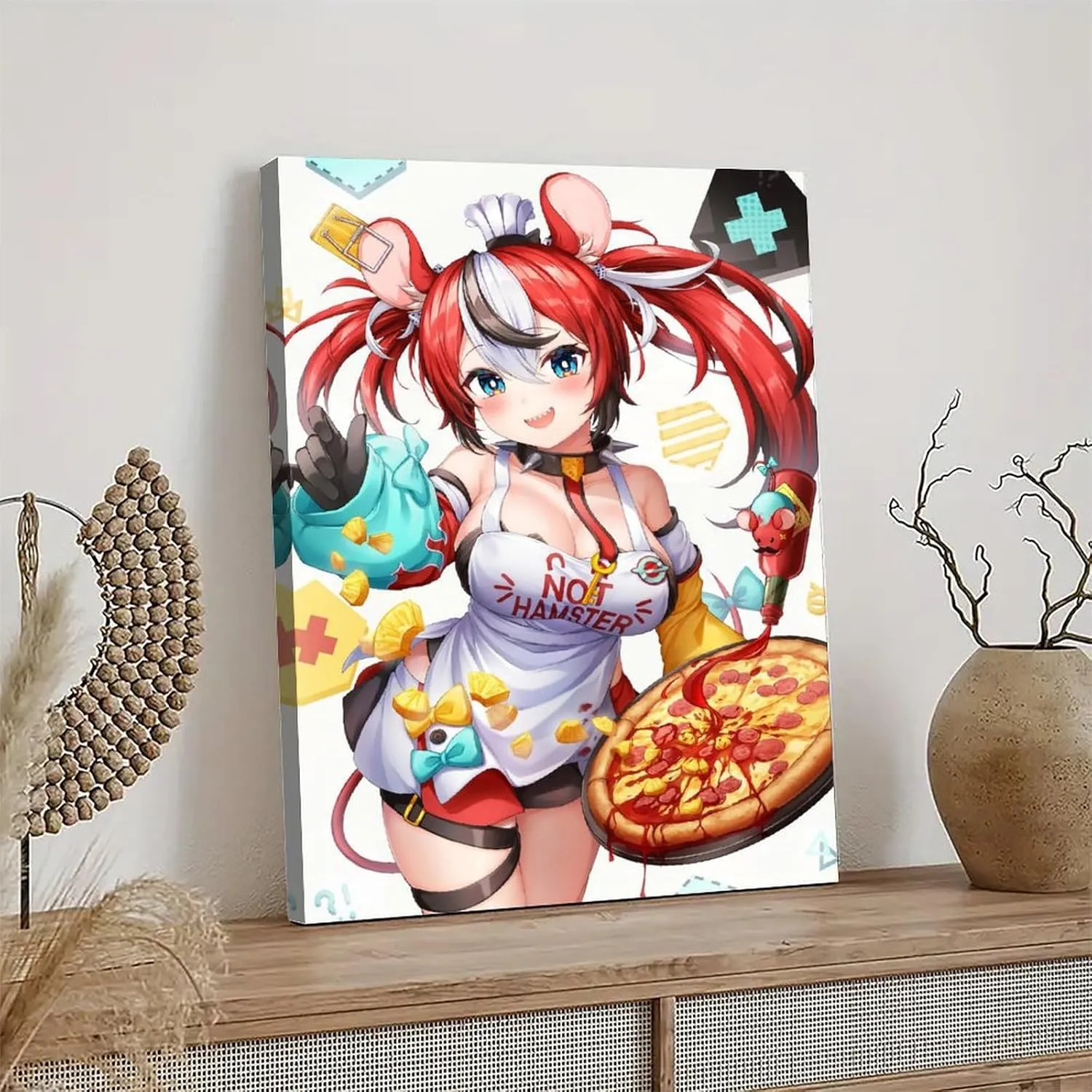 Hakos Baelz 6 Poster Cover Posters for Bedroom Wall Art Canvas 20x30inch(50x75cm) Frame-hakos Baelz 6