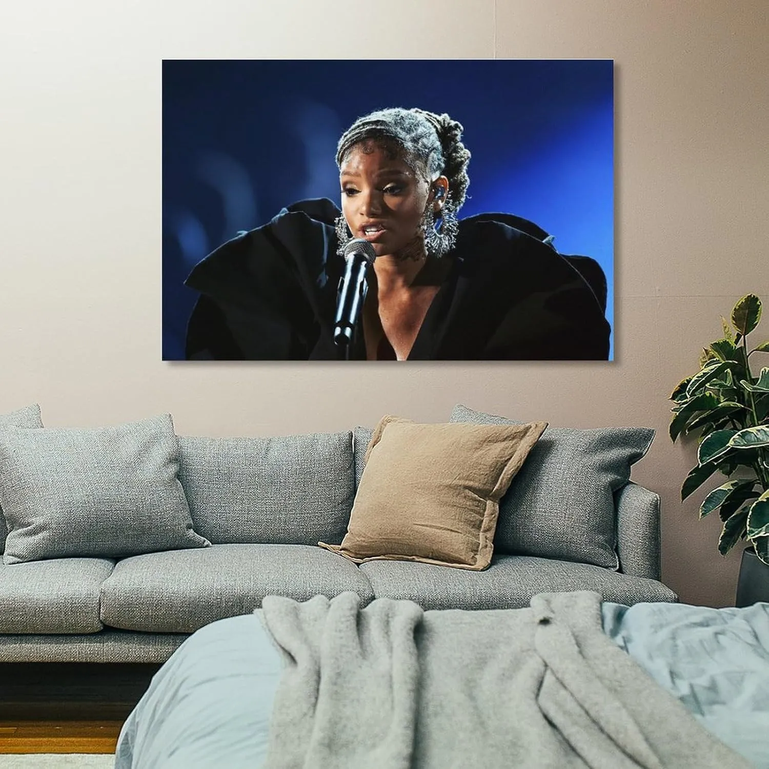 Halle Bailey Poster (16) Picture Print Wall Art Poster Painting Canvas Posters Artworks Gift Idea Room Aesthetic 20x30inch(50x75cm)