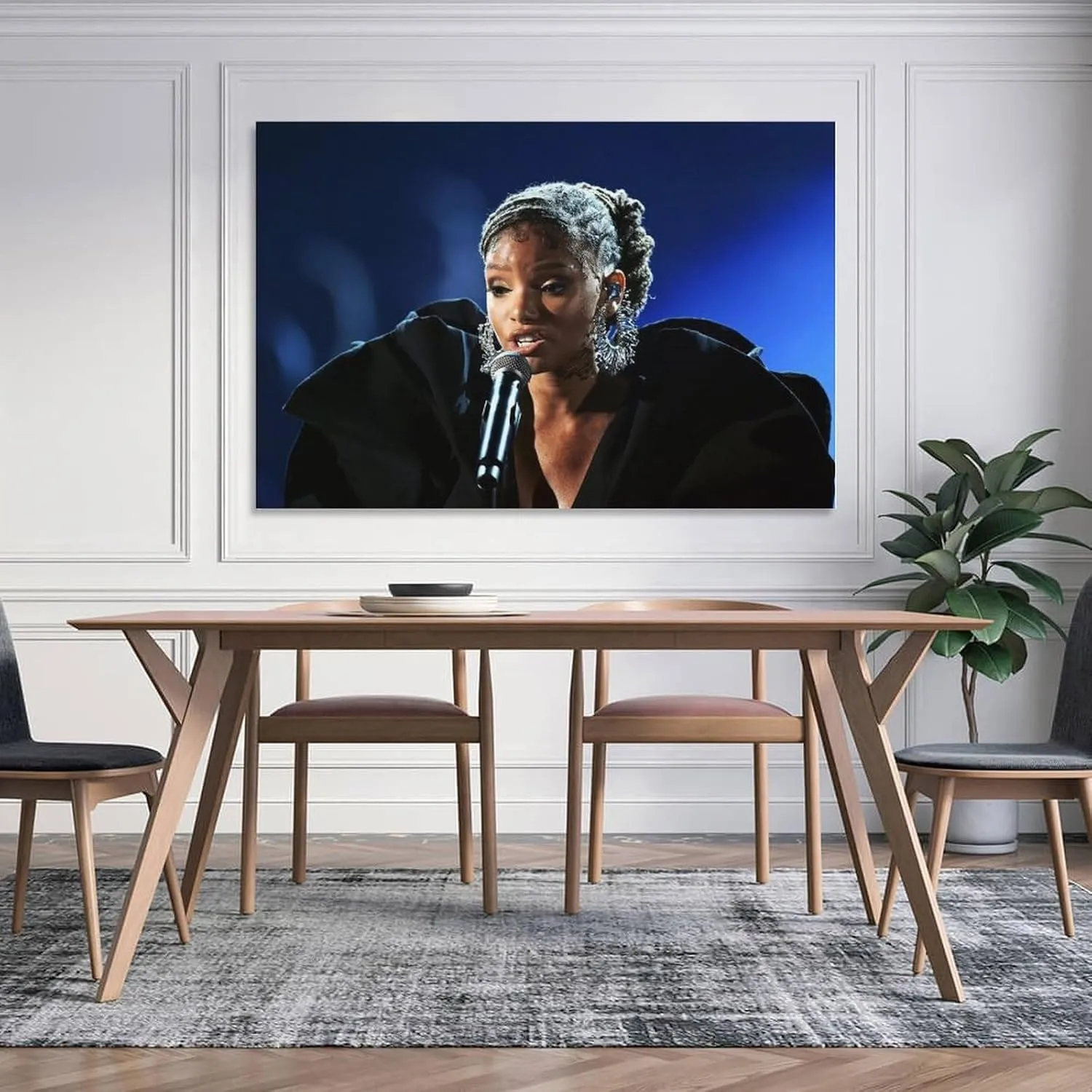 Halle Bailey Poster (16) Picture Print Wall Art Poster Painting Canvas Posters Artworks Gift Idea Room Aesthetic 20x30inch(50x75cm)
