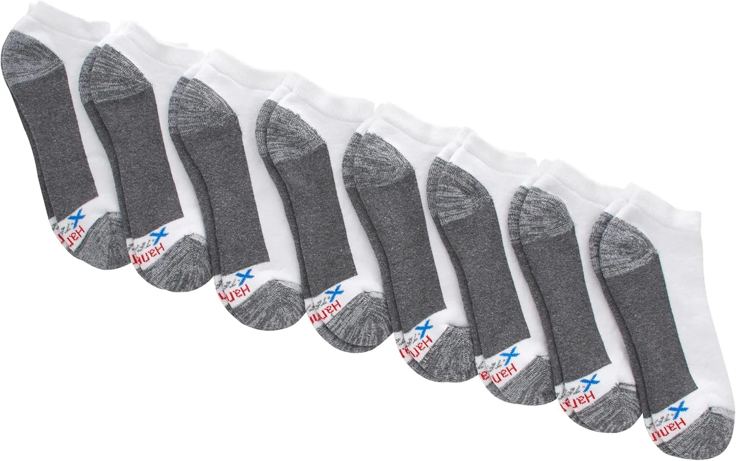Hanes Men's Max Cushion Low Cut Socks, 6 and 8 Packs