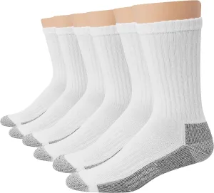 Hanes Men's Work Socks, 6-Pack