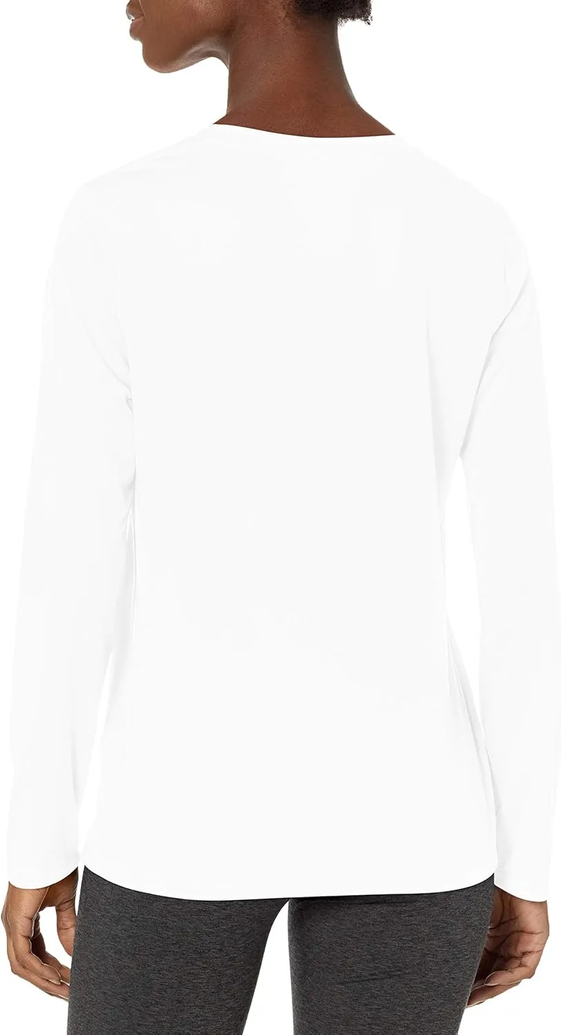 Hanes Women's Cool DRI Long Sleeve Performance T-Shirt, Moisture-Wicking Tee, 40  UPF Protection, 1 or 4 Pack
