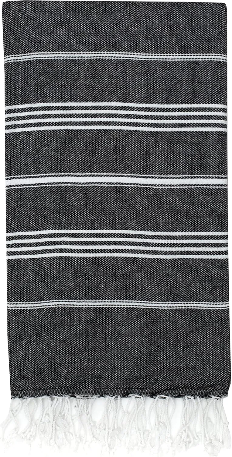 HAVLULAND Turkish Beach Towels – Oversized, Quick-Dry & Sand-Free | Lightweight, Absorbent Bath Towels for Beach, Pool, Travel, Vacation, Adults Gifts Cruise Essentials| 40” x 72” Bulk Set