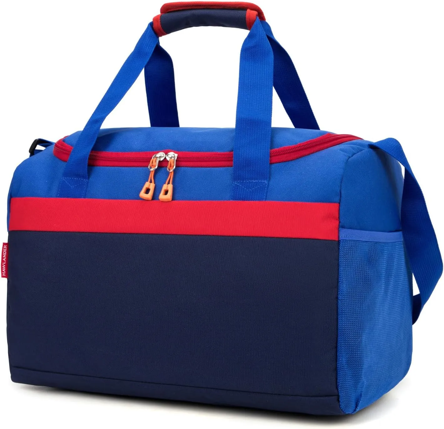 HawLander Sport Duffle Bag for Kids Boys or Girls, Small Gym Bag for Sports (Dark Blue)