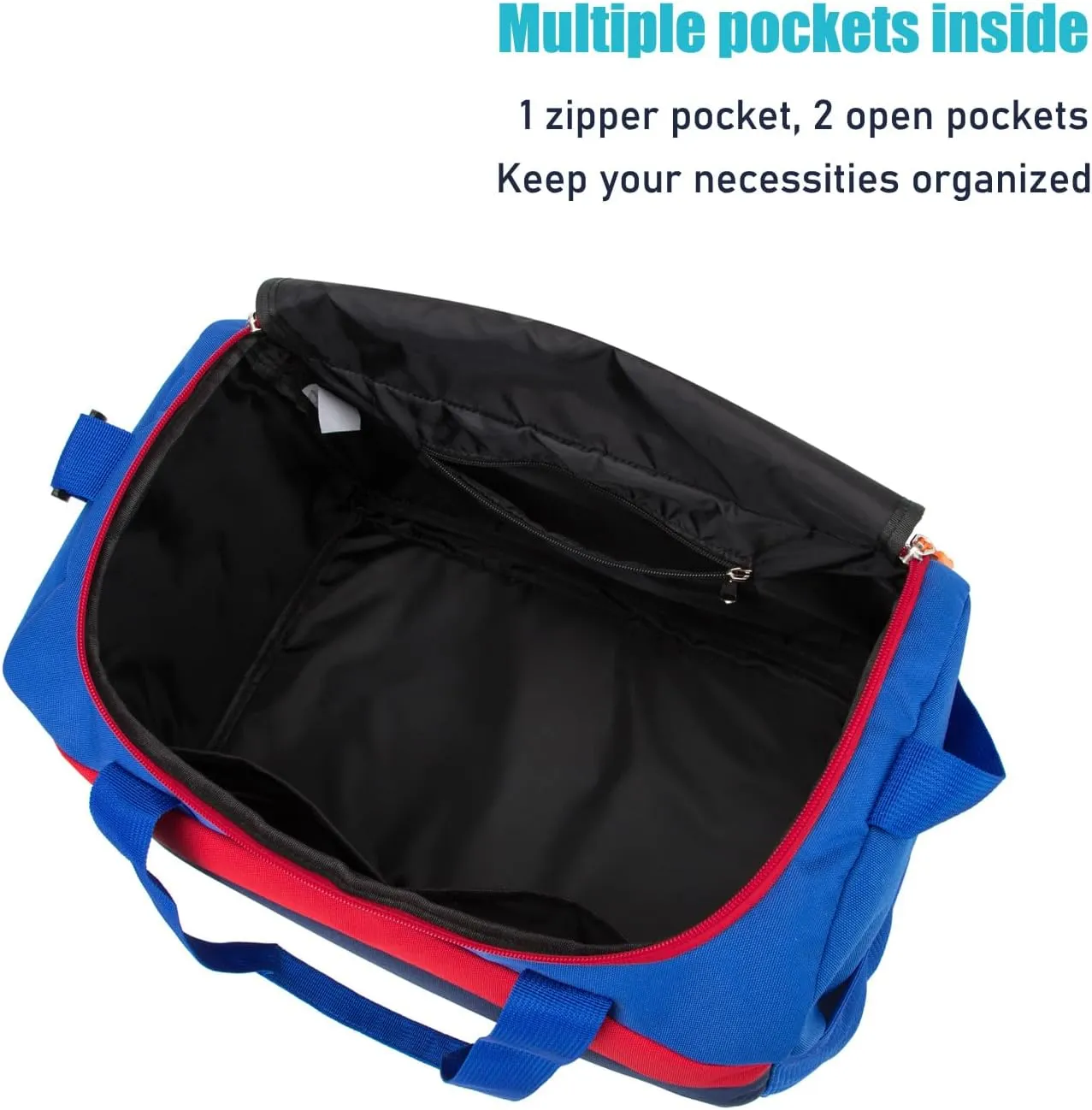 HawLander Sport Duffle Bag for Kids Boys or Girls, Small Gym Bag for Sports (Dark Blue)