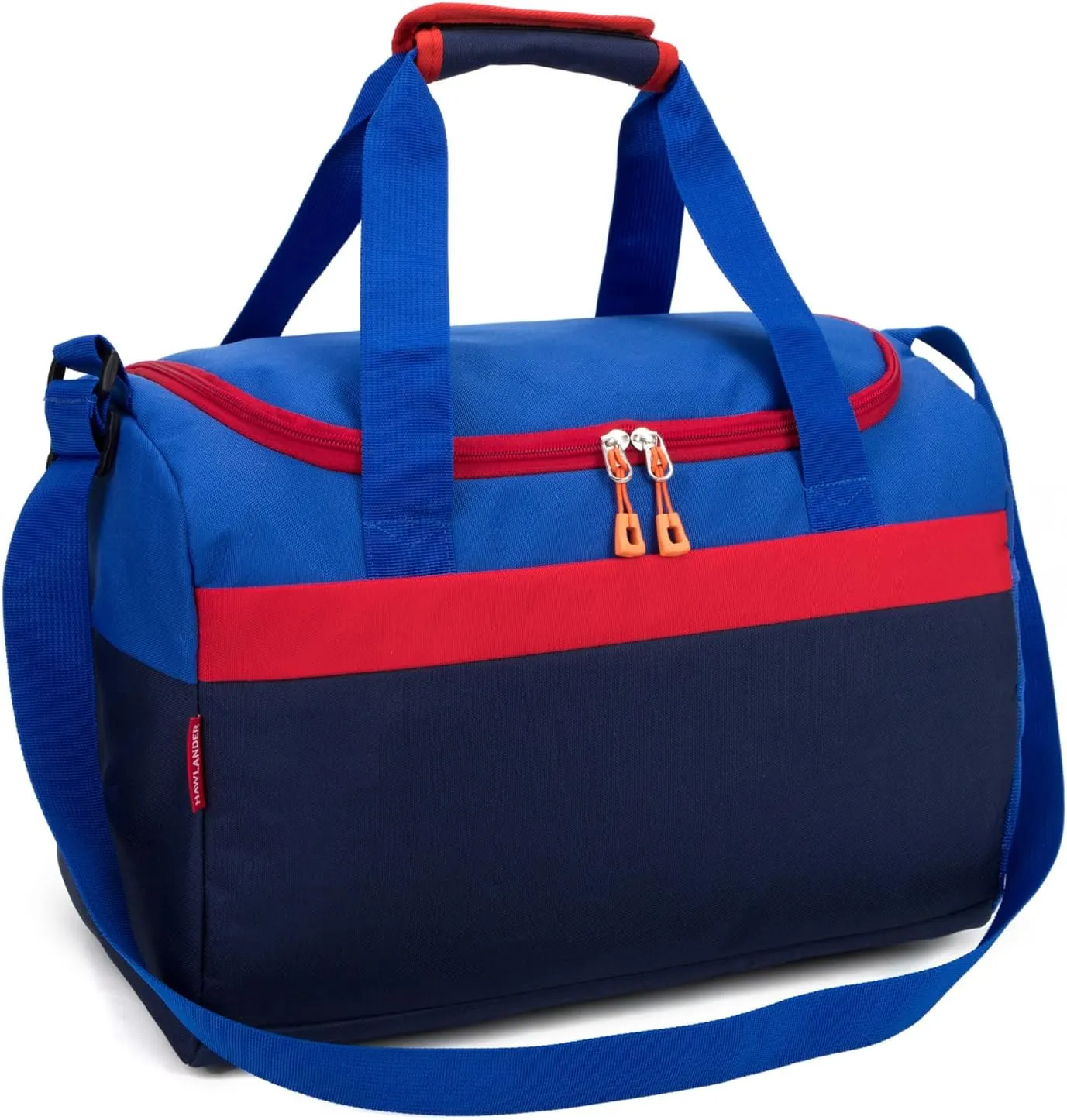 HawLander Sport Duffle Bag for Kids Boys or Girls, Small Gym Bag for Sports (Dark Blue)