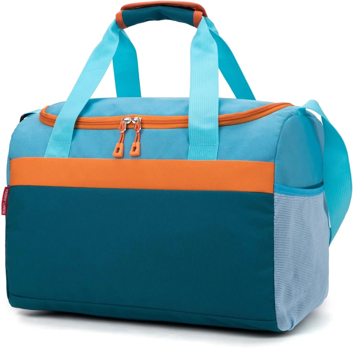 HawLander Sport Duffle Bag for Kids Boys or Girls, Small Gym Bag for Sports (Teal Blue)