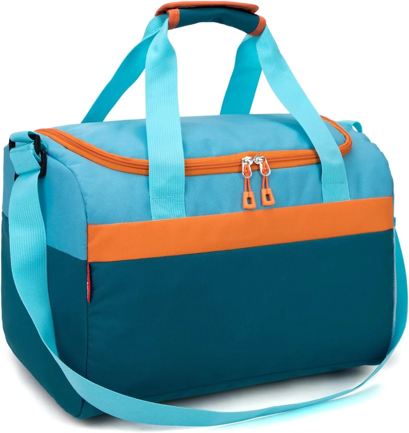 HawLander Sport Duffle Bag for Kids Boys or Girls, Small Gym Bag for Sports (Teal Blue)