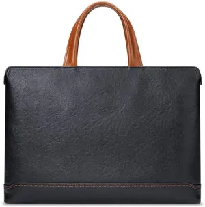 HBJWOV Business men's handbag, foreign trade bag, crossbody men's bag, leather briefcase, handbag
