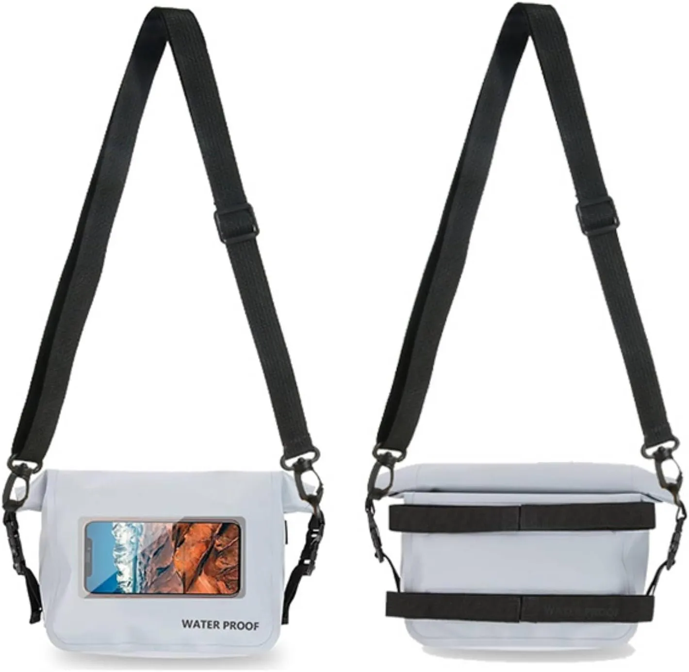 Heavy-Duty Waterproof Dry Bag, Roll-Top Leakproof Storage Pouch with Shoulder Strap, Multipurpose Waterproof bag for Beach, Swimming, Kayaking, Boating & Hiking
