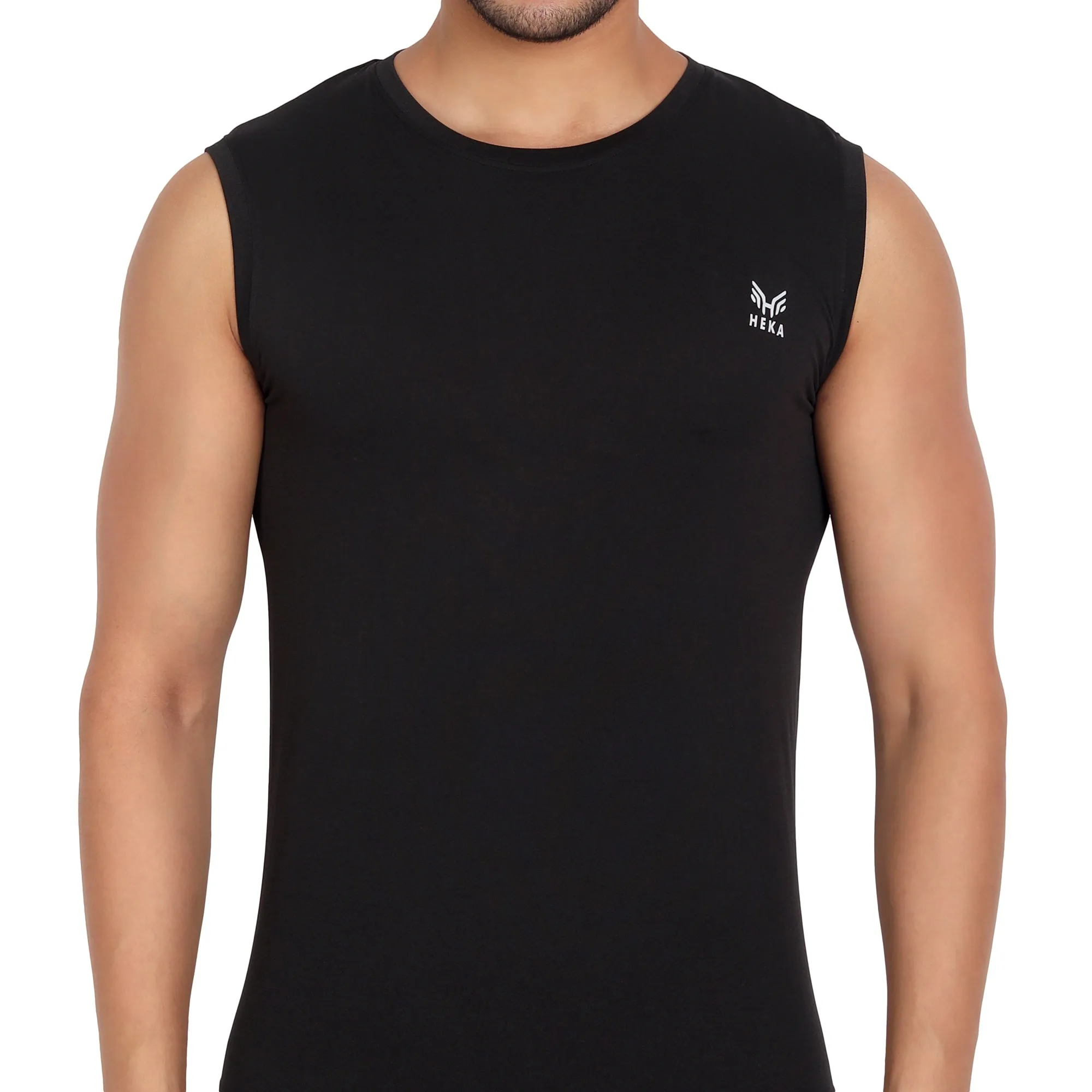 Heka Vest Mois-Tech Wicks Sweat & Dries Quick Training Vest - Black