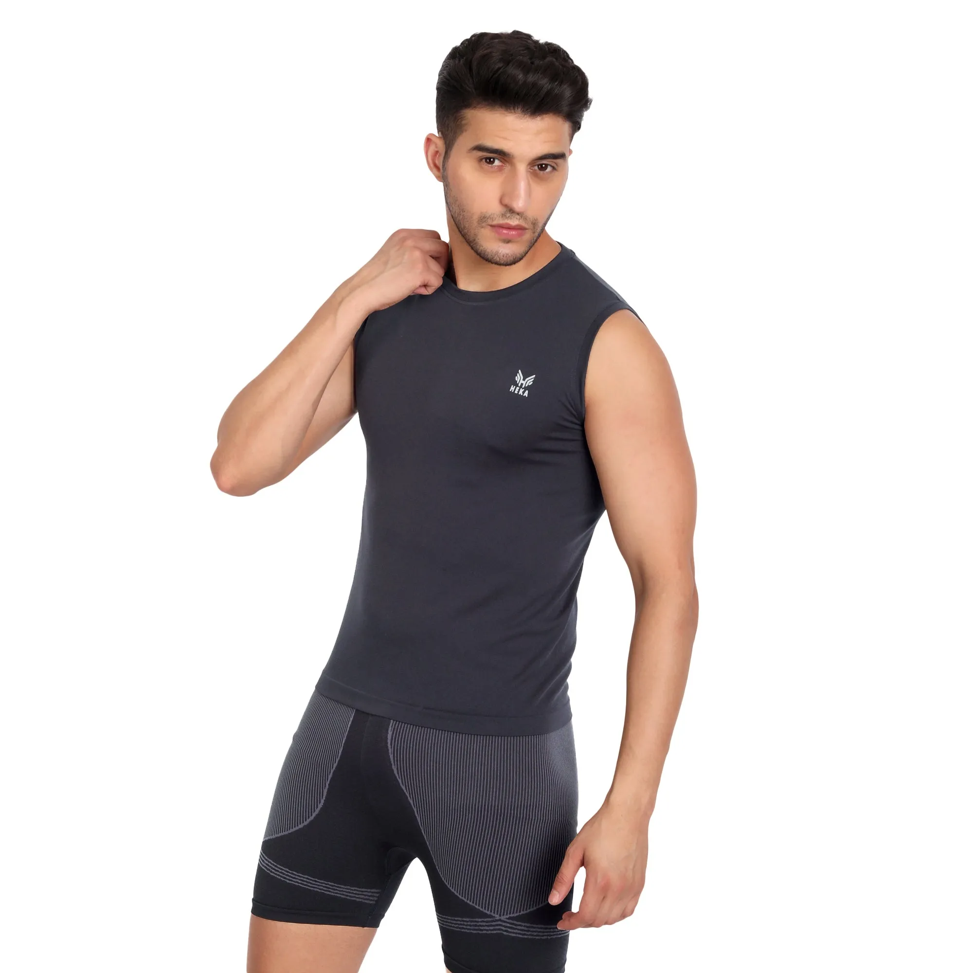 Heka Vest Mois-Tech Wicks Sweat & Dries Quick Training Vest - Blue
