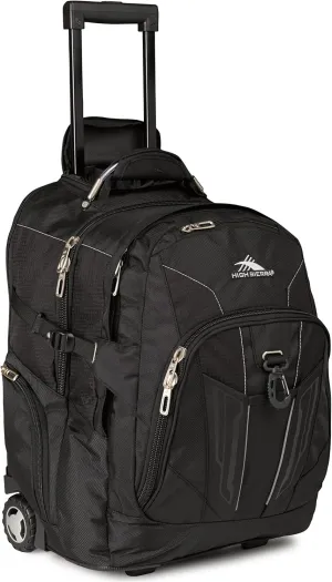 High Sierra XBT - Business Rolling Backpack, Black, One Size