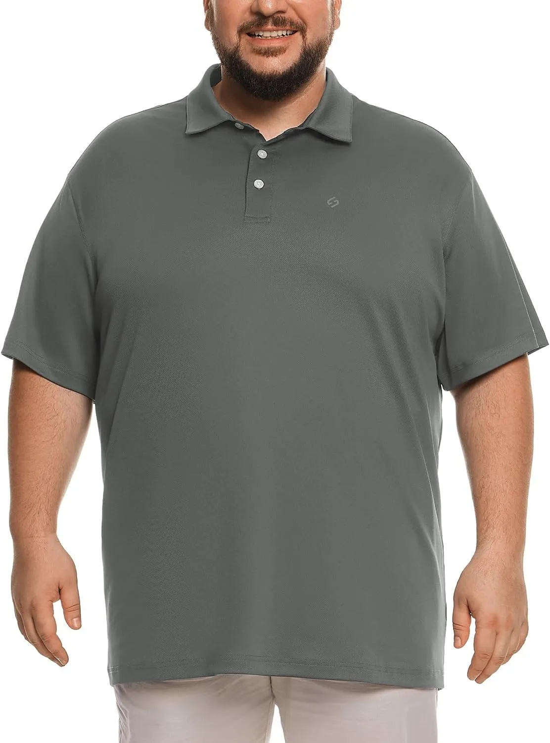 HOdo Big and Tall Mens Polo Shirt Moisture Wicking Sport Golf Shirts 2XL-6XL