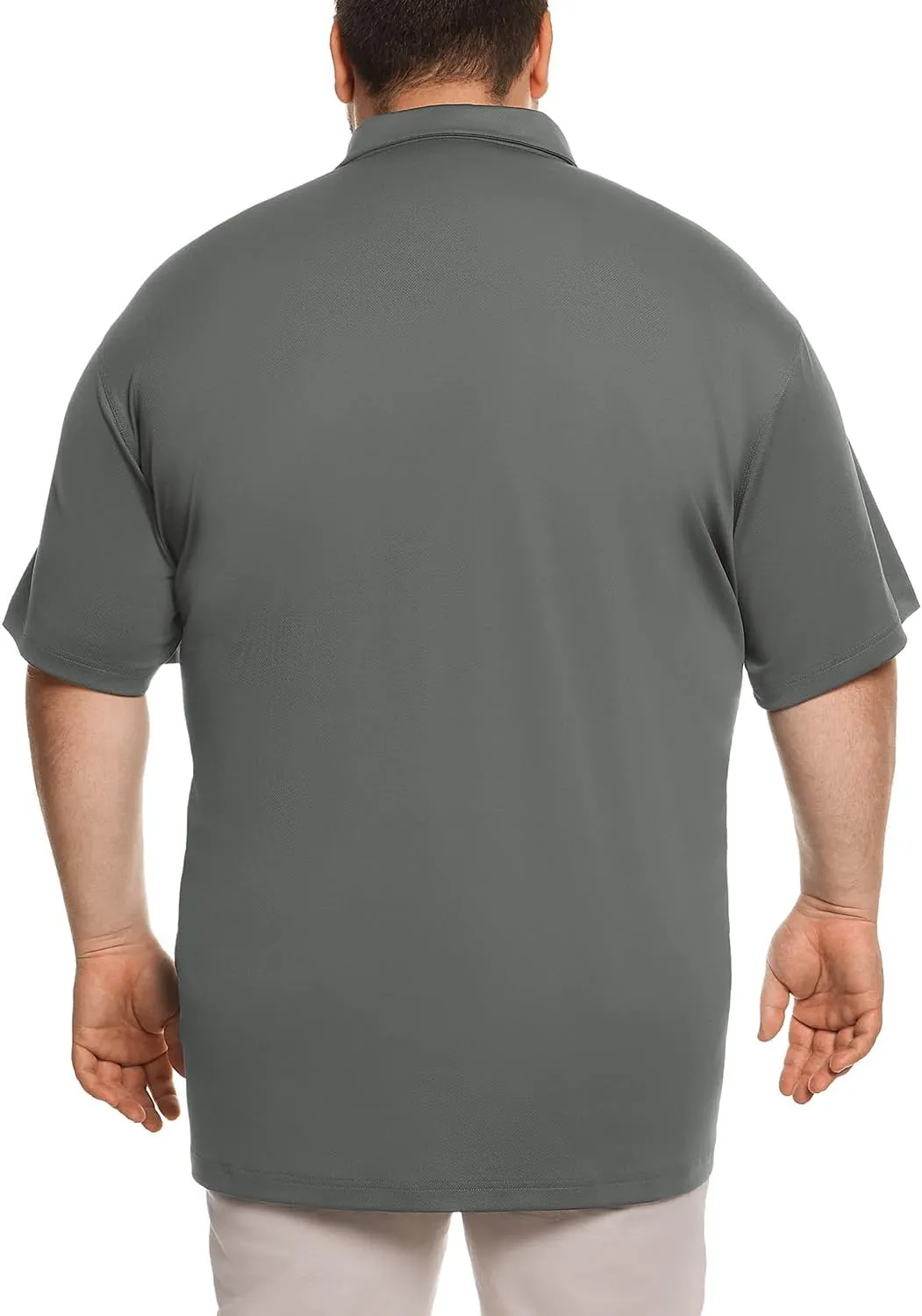 HOdo Big and Tall Mens Polo Shirt Moisture Wicking Sport Golf Shirts 2XL-6XL