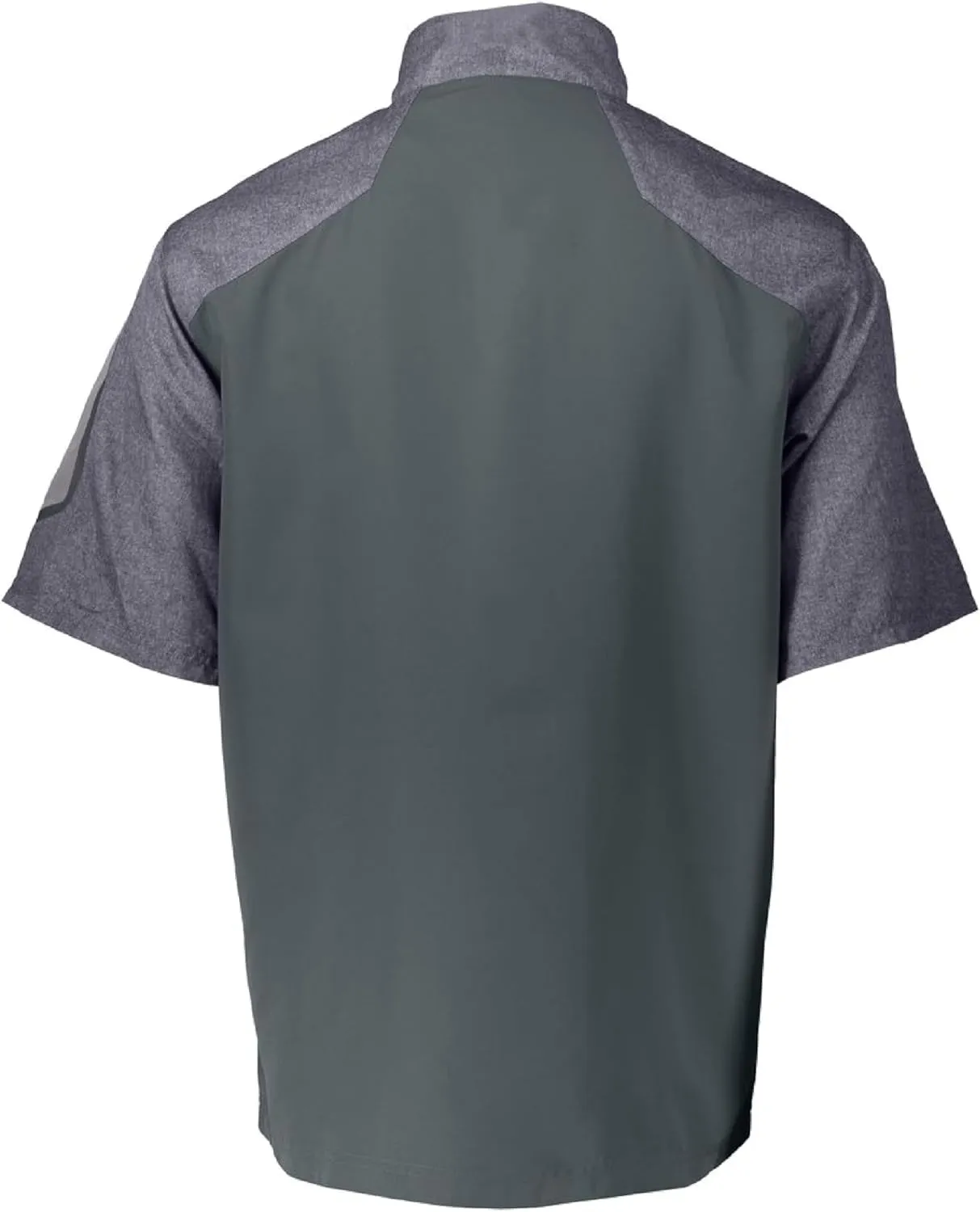 Holloway Raider Pullover Cage Jacket - Weather-Resistant Quarter Zip Athletic Wear with Sleeve Pocket