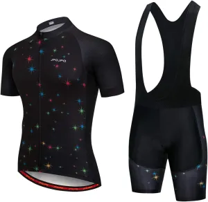 Hotlion Men's Cycling Jersey Set Summer Cycling Clothing Suit Pro Team Bike Clothes Road Biking Outfits Bicycle Kit for Men