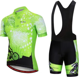 Hotlion Men's Cycling Jersey Set Summer Cycling Clothing Suit Pro Team Bike Clothes Road Biking Outfits Bicycle Kit for Men