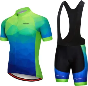 Hotlion Men's Cycling Jersey Set Summer Cycling Clothing Suit Pro Team Bike Clothes Road Biking Outfits Bicycle Kit for Men