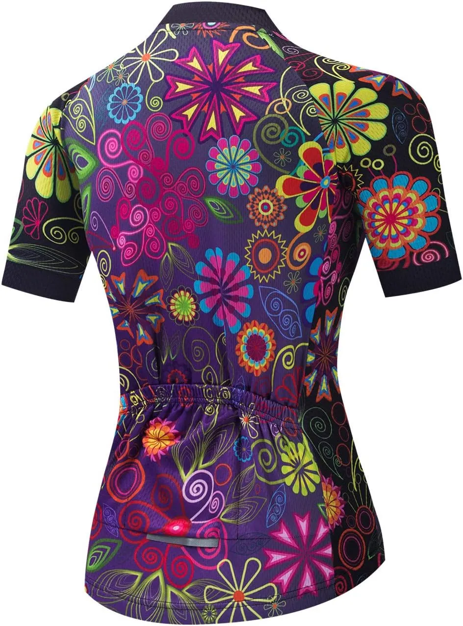Hotlion Women's Cycling Jersey Ladies Bike Clothes Road MTB Bicycle Shirt CU66