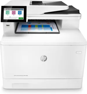 HP Color LaserJet Enterprise M480f Multifunction Duplex Printer, Print, scan, copy, Fast speeds, Easy setup, Advanced security, Best for small teams, Ethernet/USB only (3QA55A)