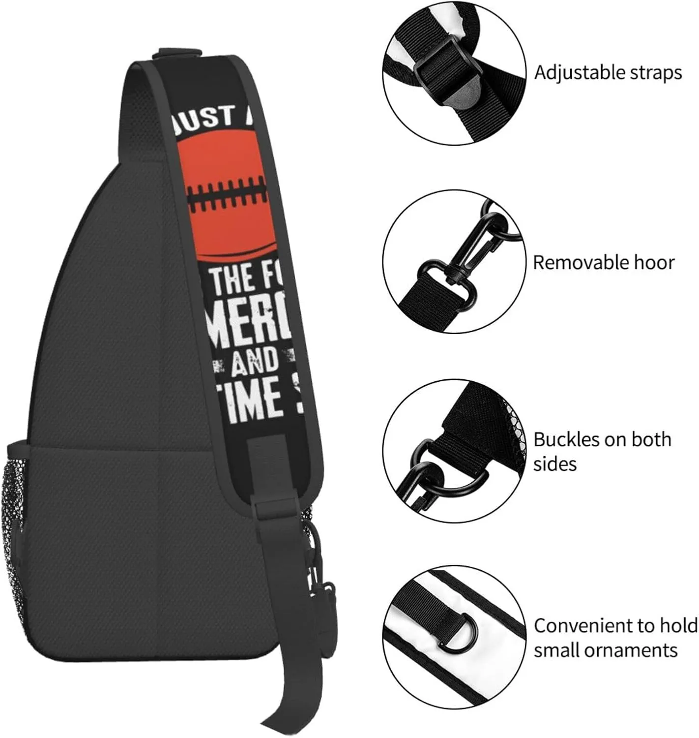 I Am A Veteran My Oath Of Enlistment Sling Bag Adjustable Crossbody Bag Casual Chest Bags Travel Shoulder Backpack