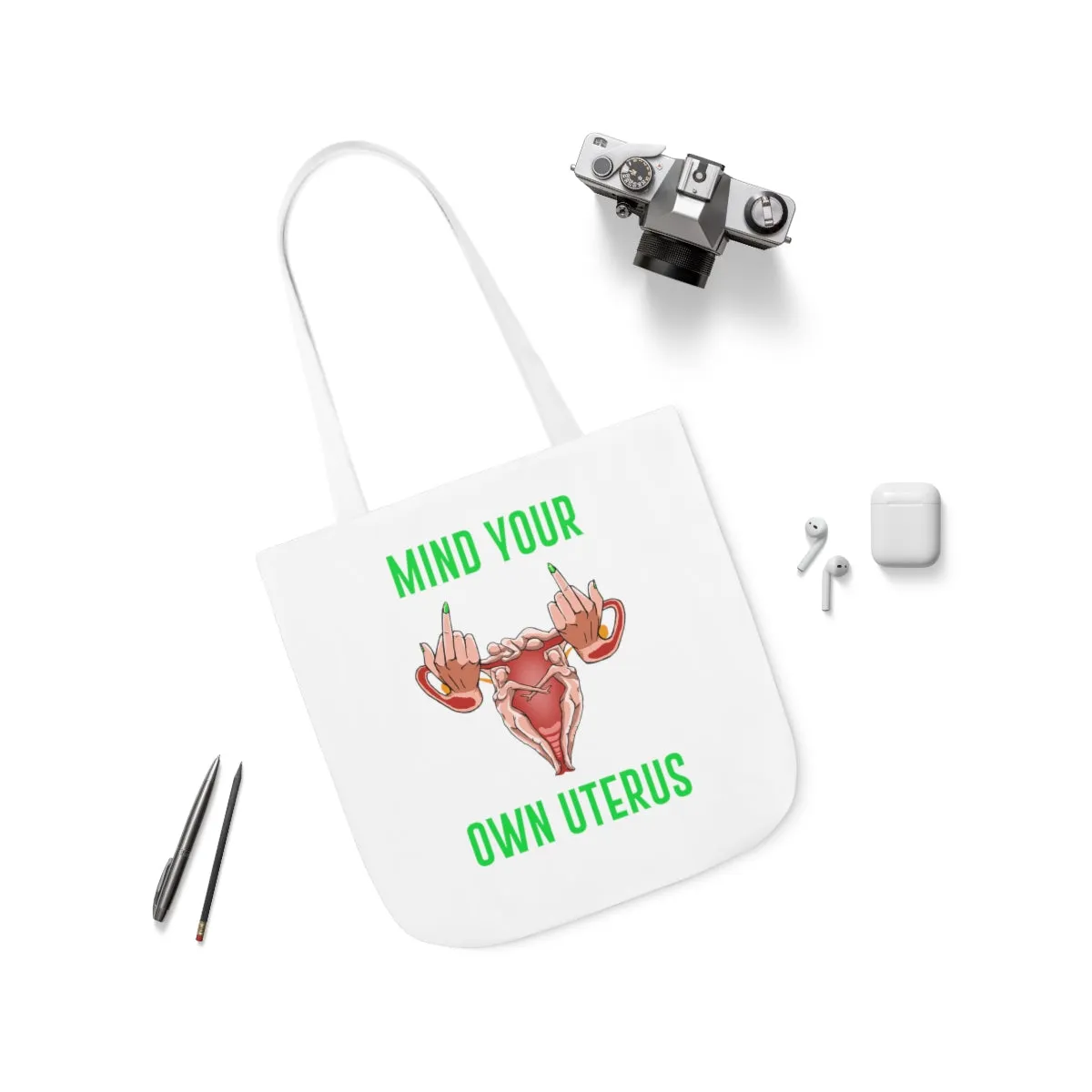 IAC  Accessories Bags  Polyester Canvas Tote Bag / Mind Your Own Uterus
