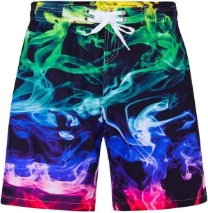 Idgreatim Teens Boys Swim Trunks Quick Dry Beach Swimwear UPF 50  Board Shorts with Mesh Lining 6-14 Years