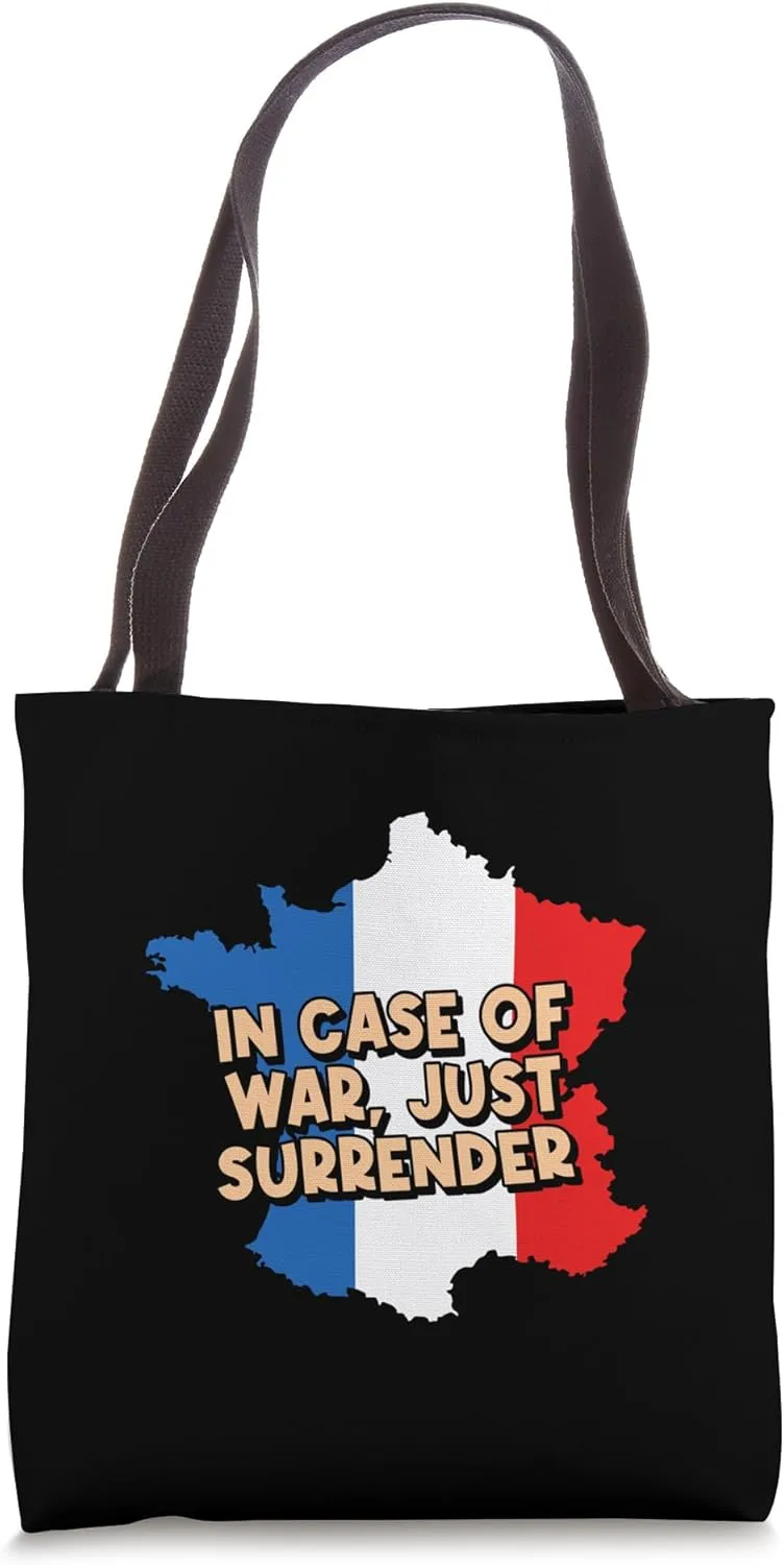 In War Just Surrender Savage Quote French Badass Quote Tote Bag
