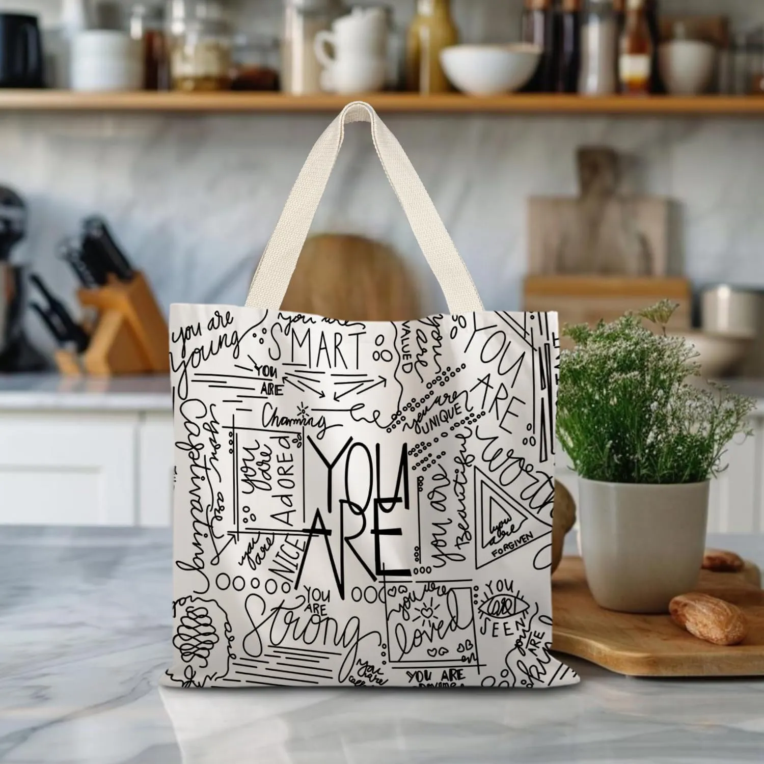 Inspirational Tote Bag,Encourage Tote Bag