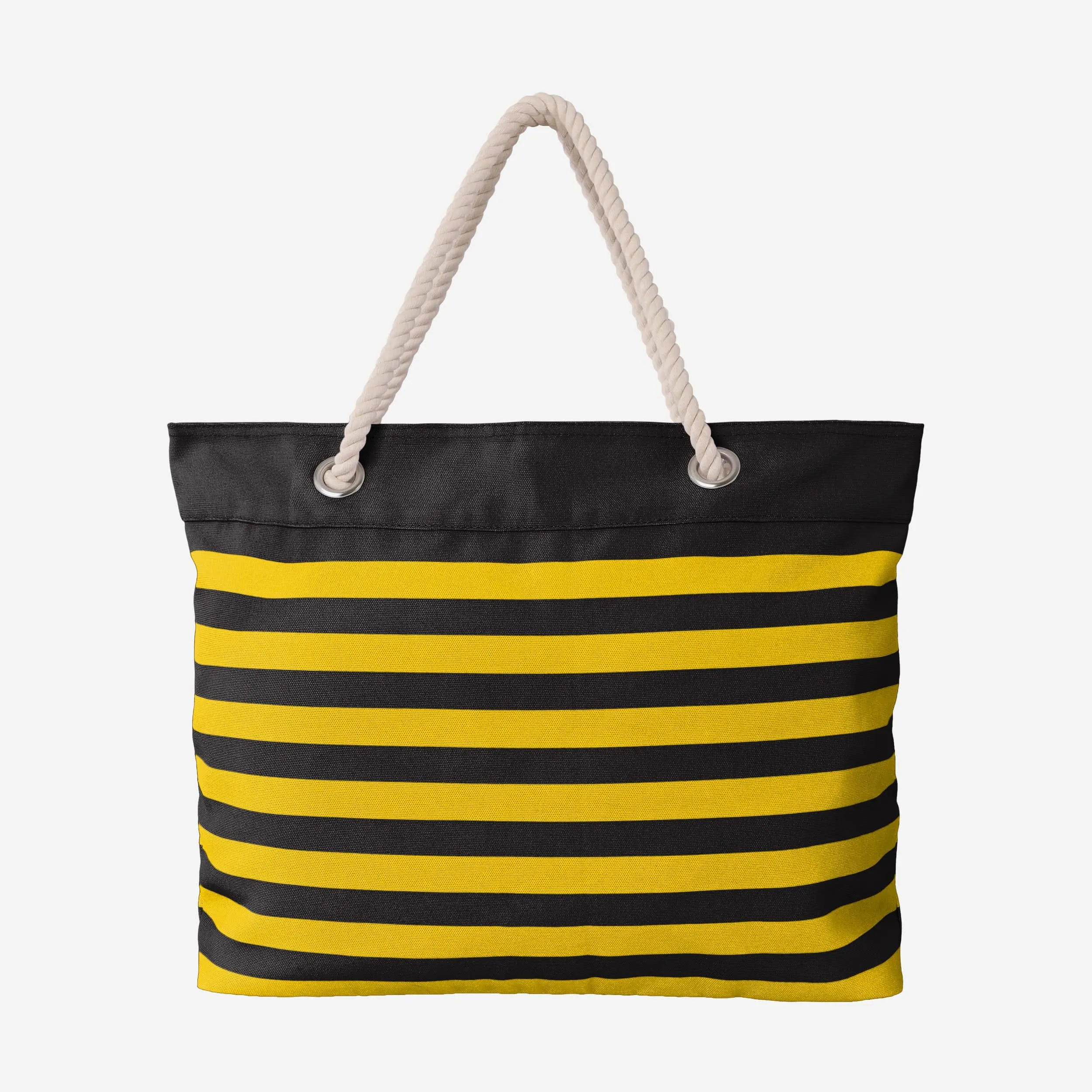 Iowa Hawkeyes Nautical Stripe Tote Bag