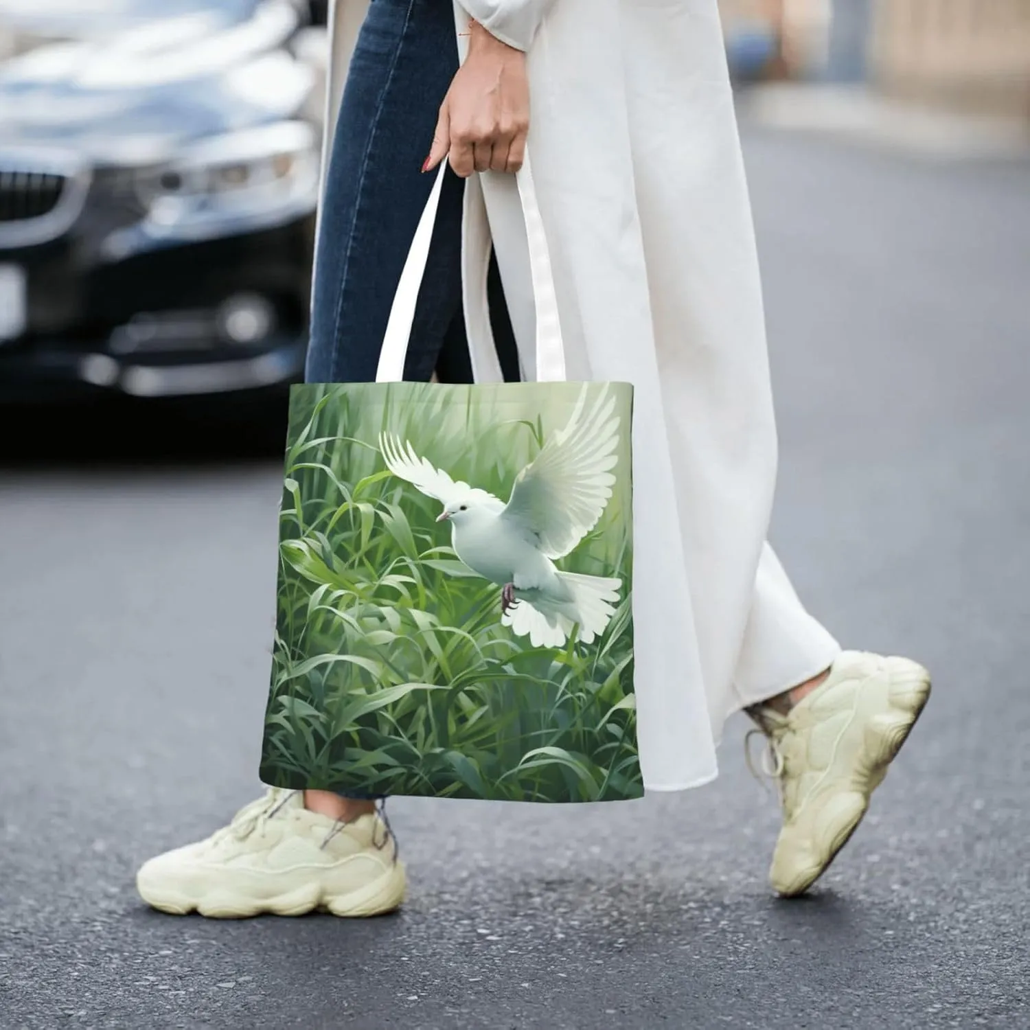Ireland Sunset Seascape Reusable Canvas Shopping Bag-Multifunctional Tote Bag, Suitable For Shopping Daily Travel