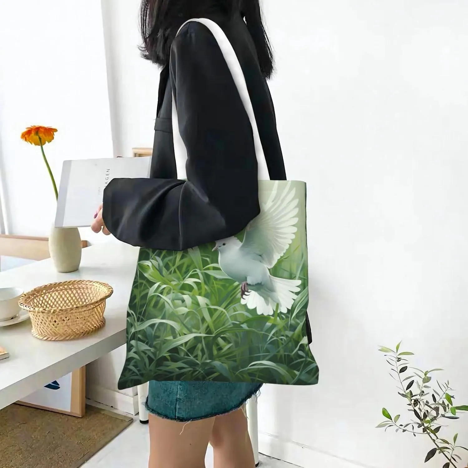 Ireland Sunset Seascape Reusable Canvas Shopping Bag-Multifunctional Tote Bag, Suitable For Shopping Daily Travel