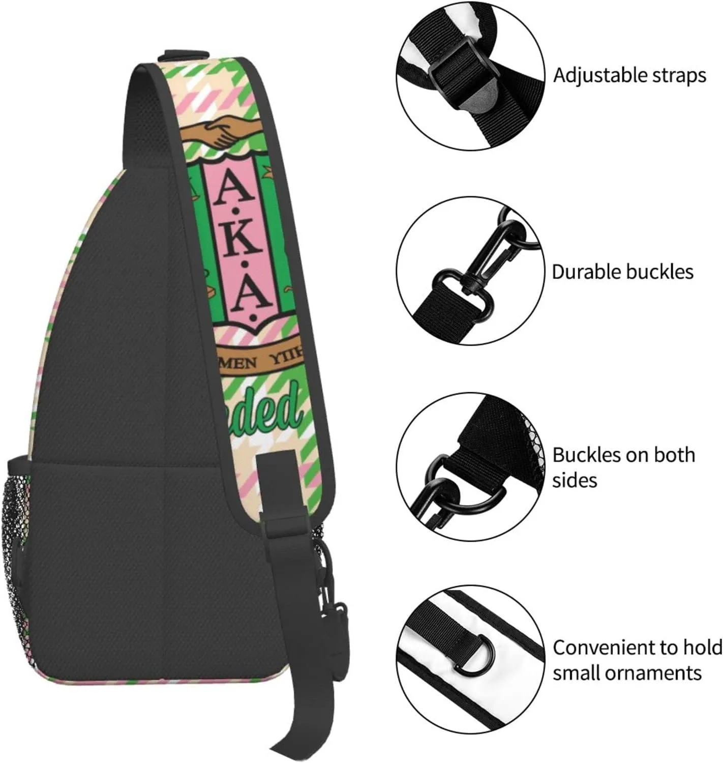 ISUNIET Crossbody Sling Backpack Chest Bags Travel Hiking Daypack Gifts for Women Shoulder Bag Casual Sport Climbing Runners