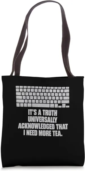 Its A Truth Universally Acknowledged That I Need More Tea Tote Bag