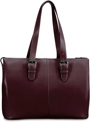 Jack Georges Milano Madison Ave Business Tote #3902 (Cherry)