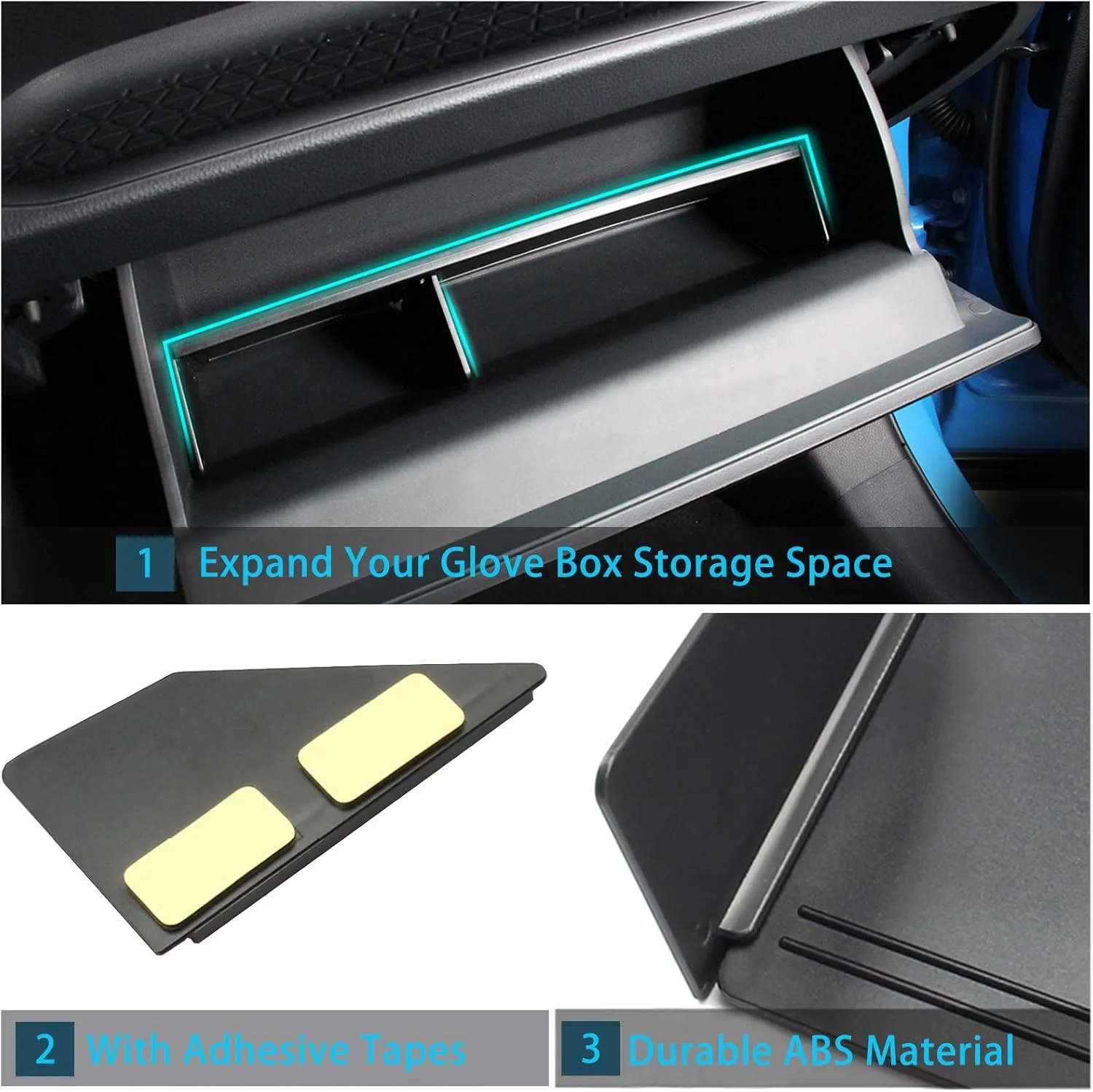 Jaronx Center Console Organizer Compatible with Toyota RAV4 2025 2024 2023 2022 2021 2020 2019, Center Console Glove Box Divider Storage Glove Box Organizer Tray