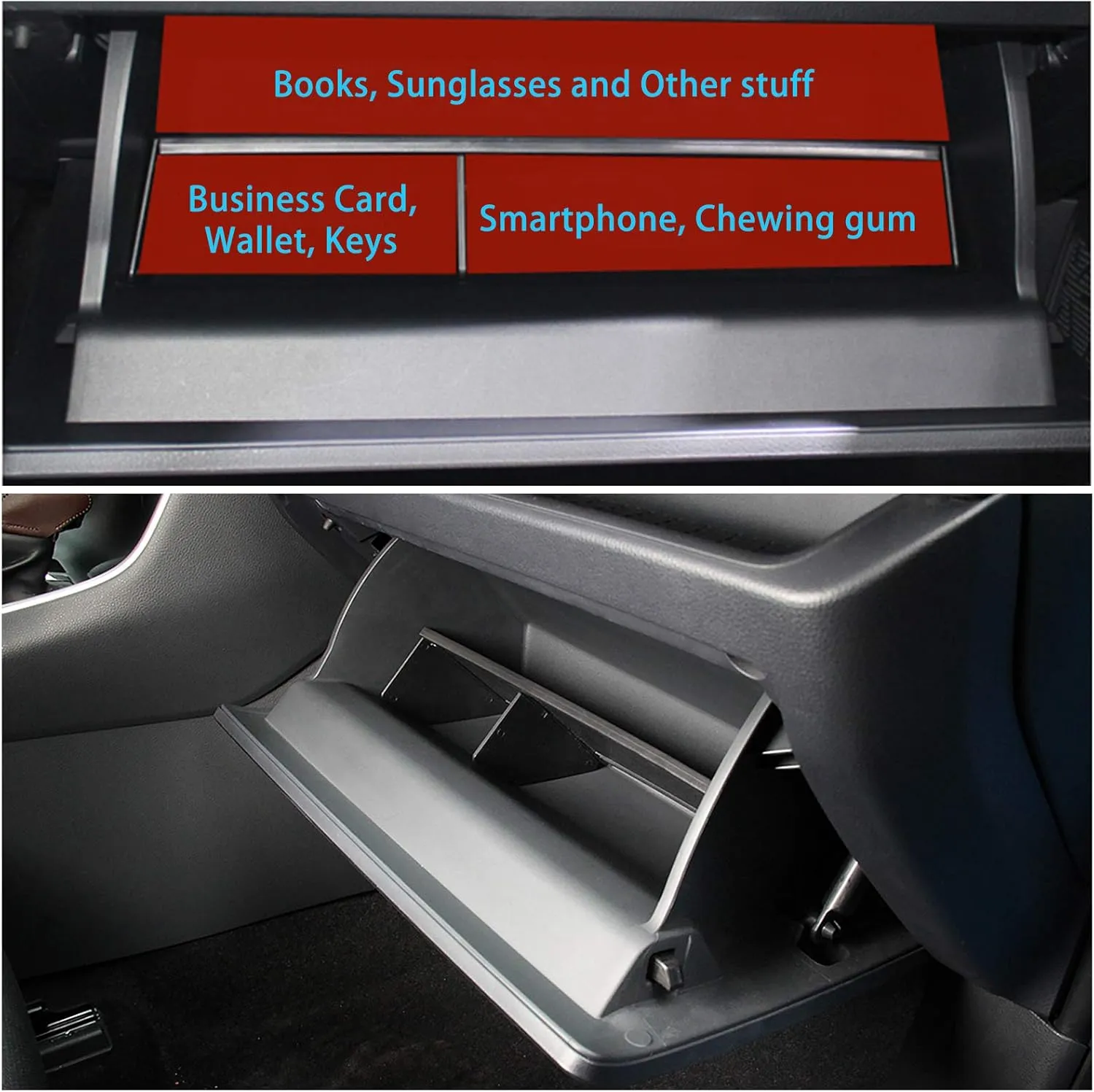 Jaronx Center Console Organizer Compatible with Toyota RAV4 2025 2024 2023 2022 2021 2020 2019, Center Console Glove Box Divider Storage Glove Box Organizer Tray