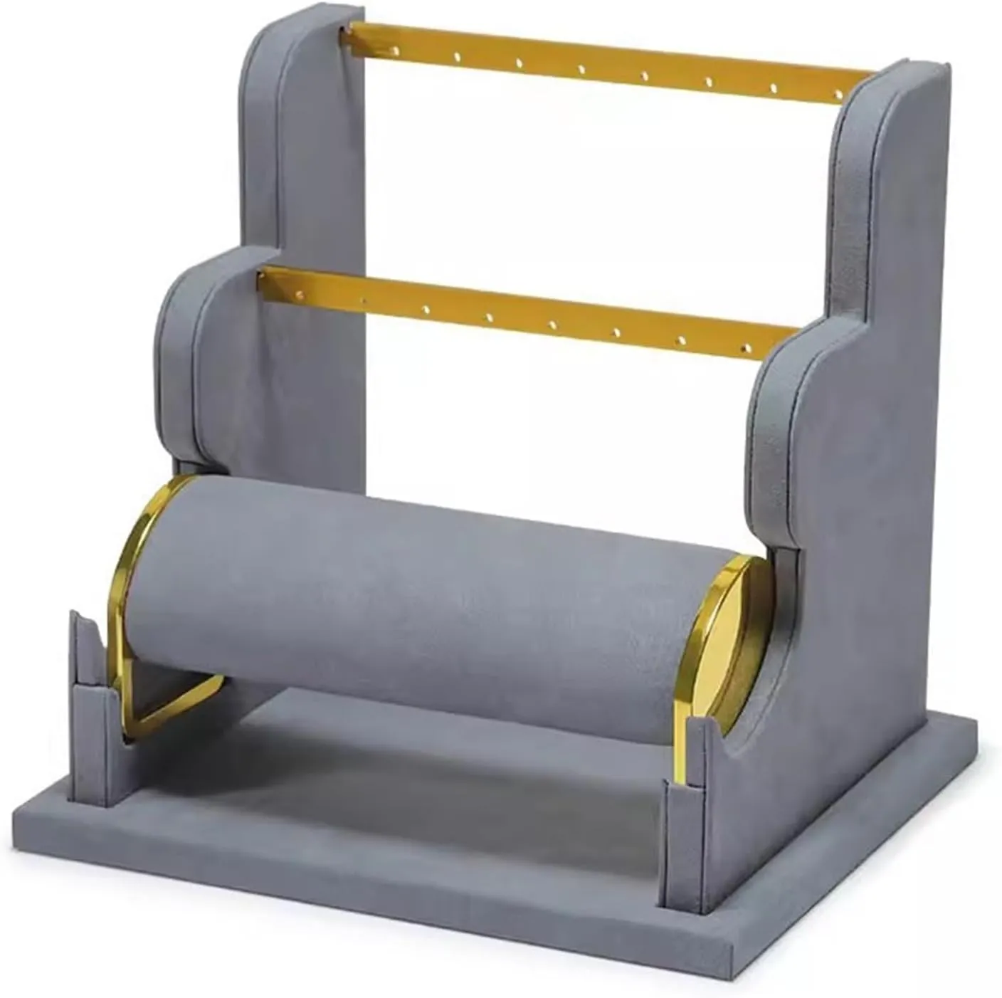Jewelry Display Stand Earring Display Holder, Velvet Jewelry Display Stand, Detachable Bracelet Display Organizer Stand, Jewelry Holder for Watch Display Jewelry Holder (Color : 1)
