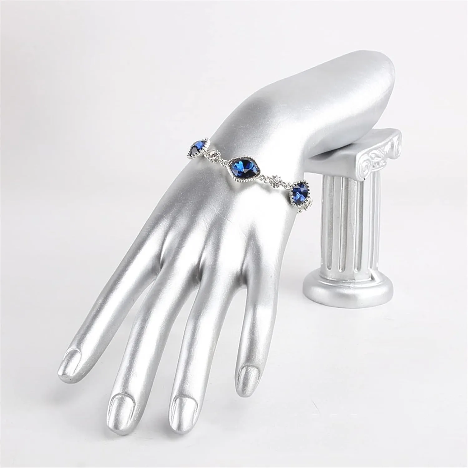 Jewelry Holder Jewellery Finger Display Mannequin Stand, Mannequin Hand Form for Jewelry Bracelet Ring Watch Display Hand Stand (Color : Black Velvet)