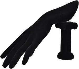 Jewelry Holder Jewellery Finger Display Mannequin Stand, Mannequin Hand Form for Jewelry Bracelet Ring Watch Display Hand Stand (Color : Black Velvet)