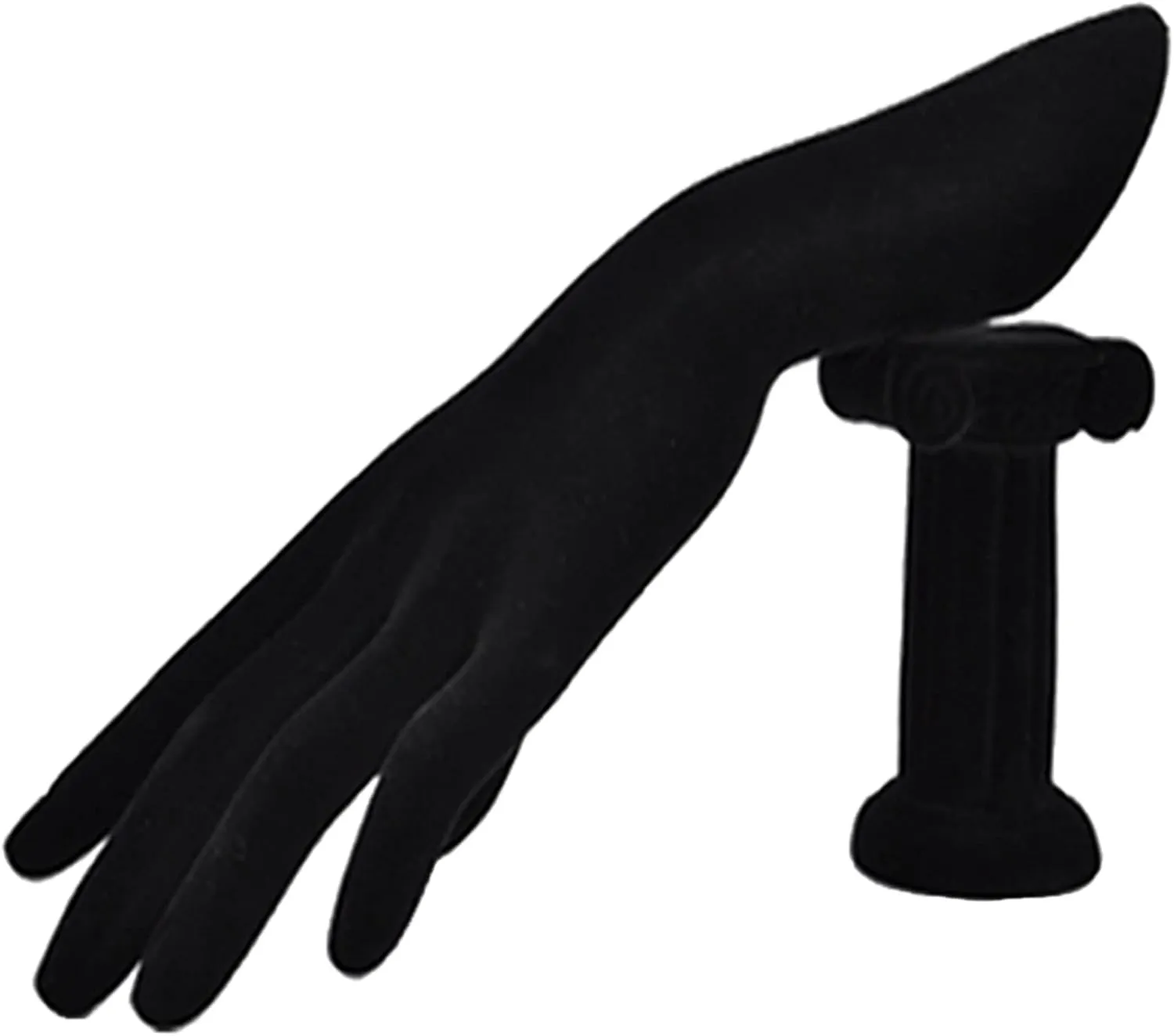 Jewelry Holder Jewellery Finger Display Mannequin Stand, Mannequin Hand Form for Jewelry Bracelet Ring Watch Display Hand Stand (Color : Black Velvet)