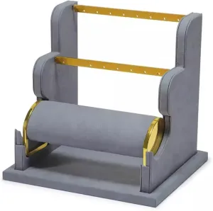 Jewelry Rack Earring Display Holder, Velvet Jewelry Display Stand, Detachable Bracelet Display Organizer Stand, Jewelry Holder for Watch Display Jewelry Holder (Color : E