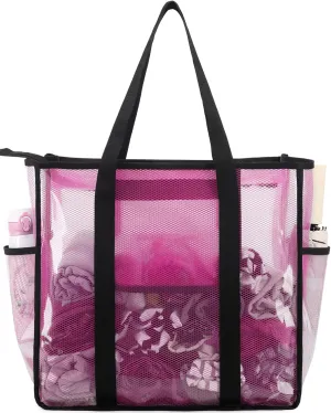 JIANYA Clear Tote Bag Beach Bags for Women Large Waterproof Sandproof Tip-proof Shoudler Tote Bag Swim Pool Bag