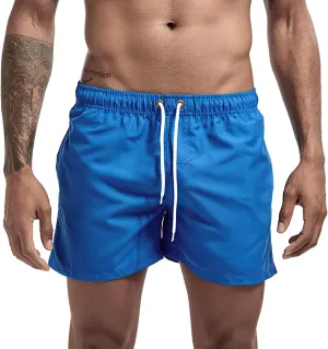 JIHUILAI Mens Swim Trunks Quick Dry Swim Shorts with Mesh Lining Beach Shorts Bathing Suits
