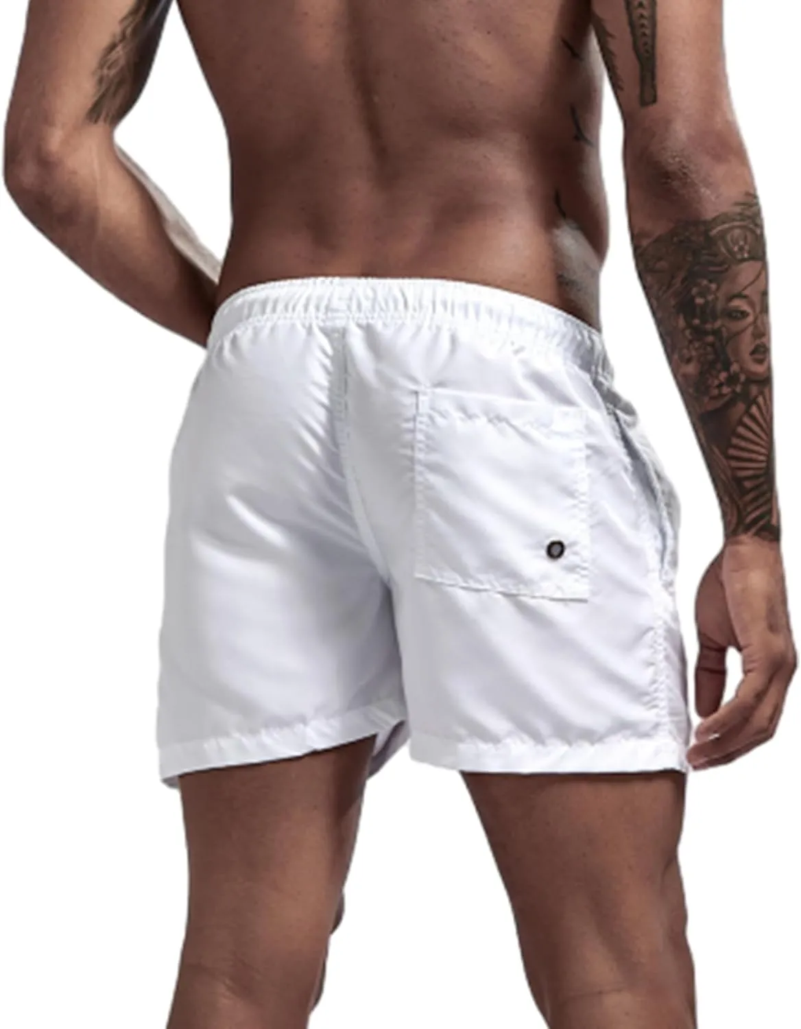 JIHUILAI Mens Swim Trunks Quick Dry Swim Shorts with Mesh Lining Beach Shorts Bathing Suits