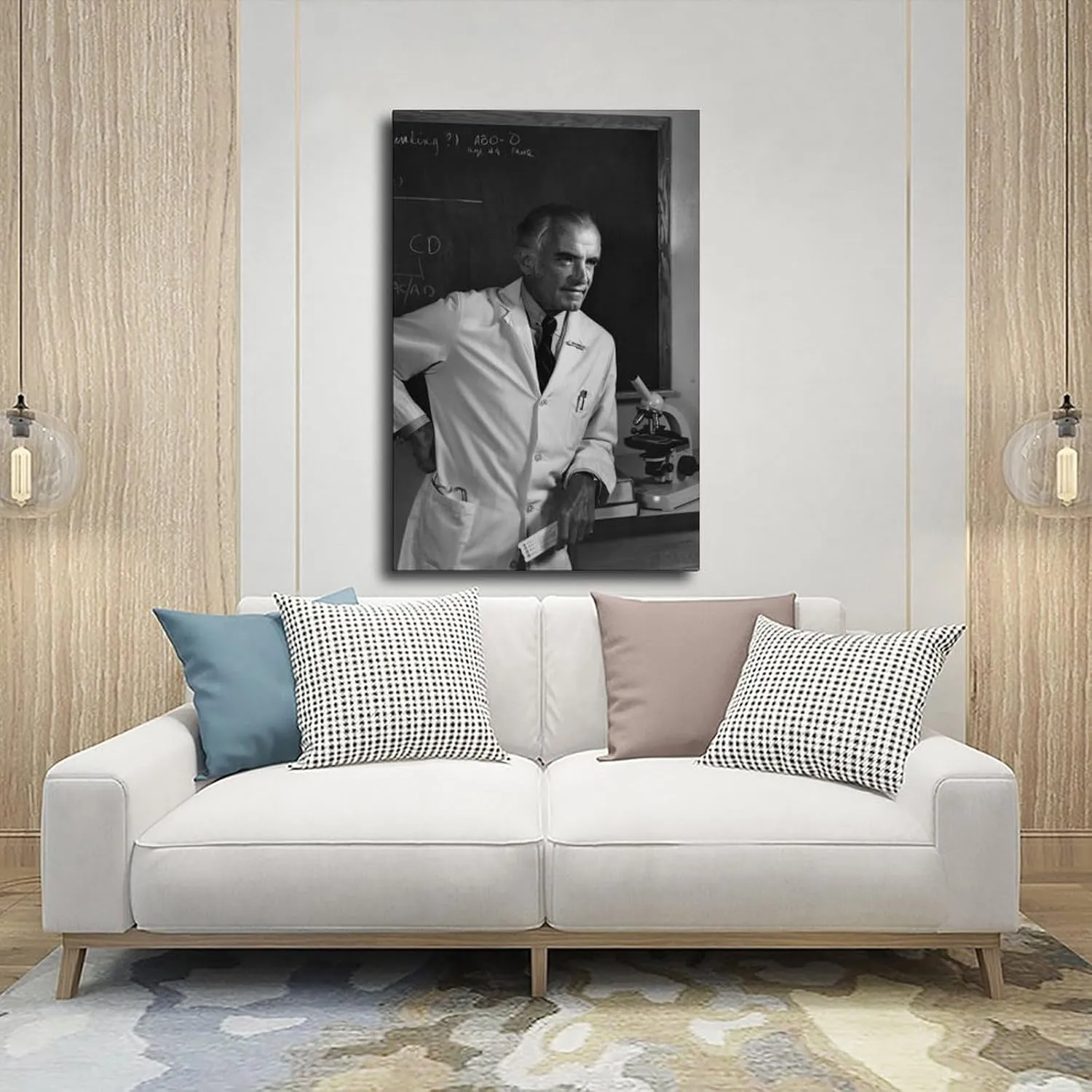 JJDAKUN The Father of Nephrology Dr. John P. Merrill Canvas Decoration Posters 20x30inch(50x75cm)
