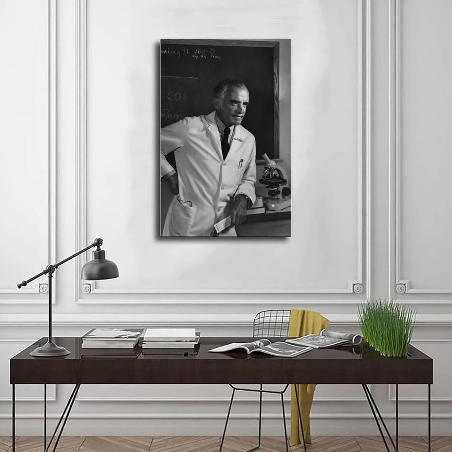 JJDAKUN The Father of Nephrology Dr. John P. Merrill Canvas Decoration Posters 20x30inch(50x75cm)