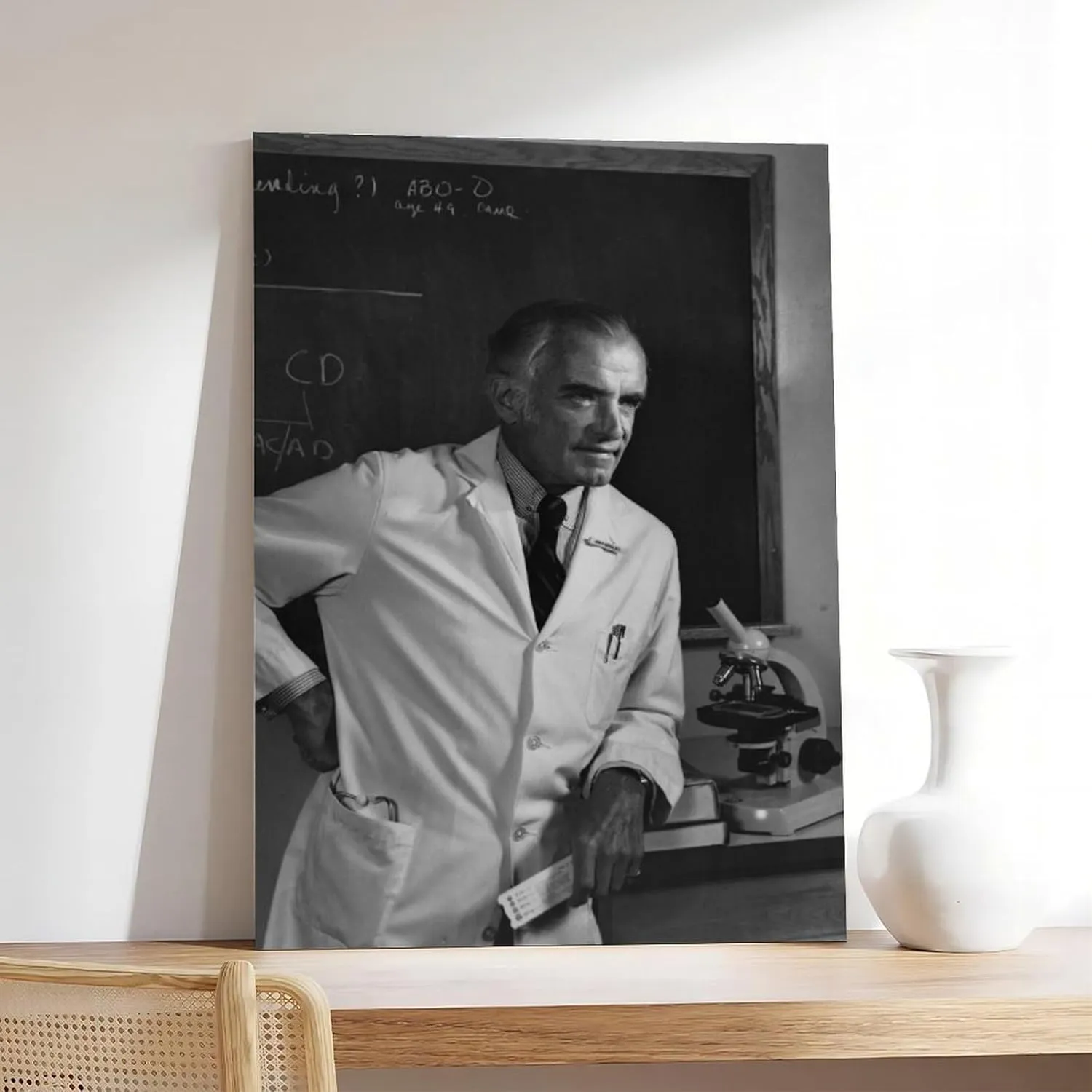JJDAKUN The Father of Nephrology Dr. John P. Merrill Canvas Decoration Posters 20x30inch(50x75cm)